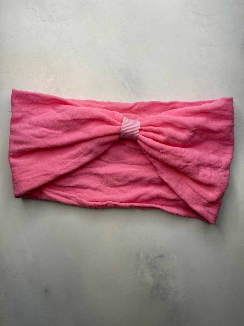 Pink interchangeable head wrap
