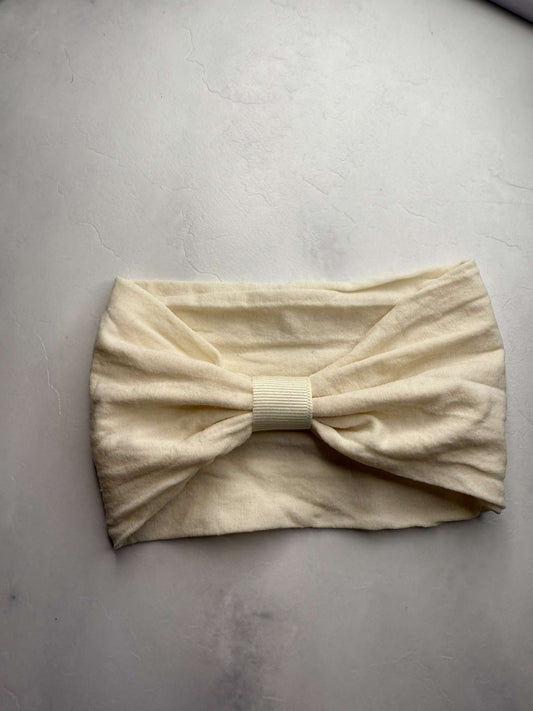 Cream interchangeable head wrap