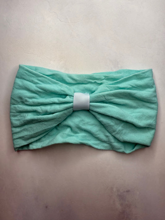 Teal interchangeable head wrap
